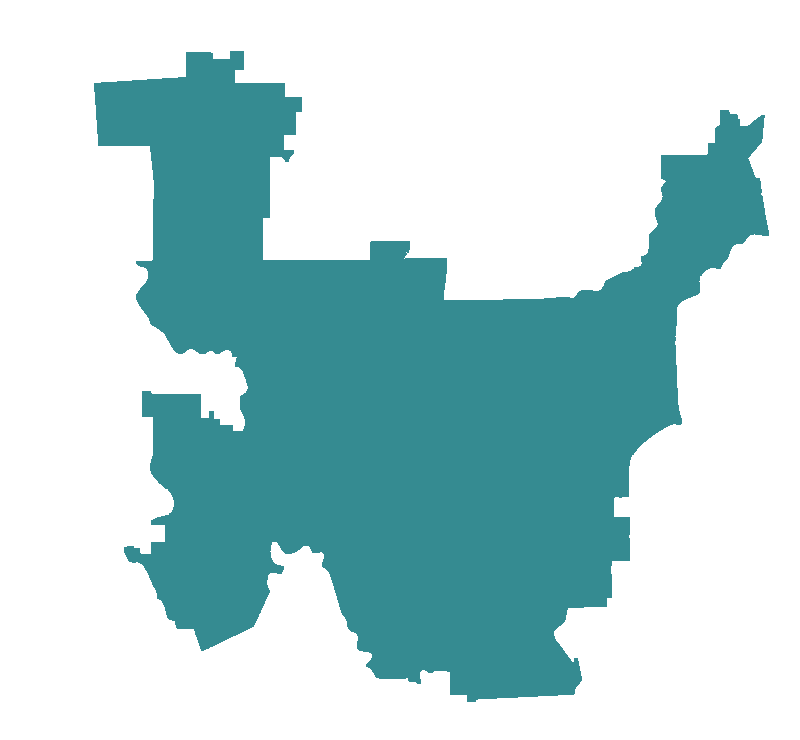 Map of district boundaries